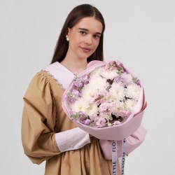 sbornyj sirenevyj buket s hrizantemoj 5-5